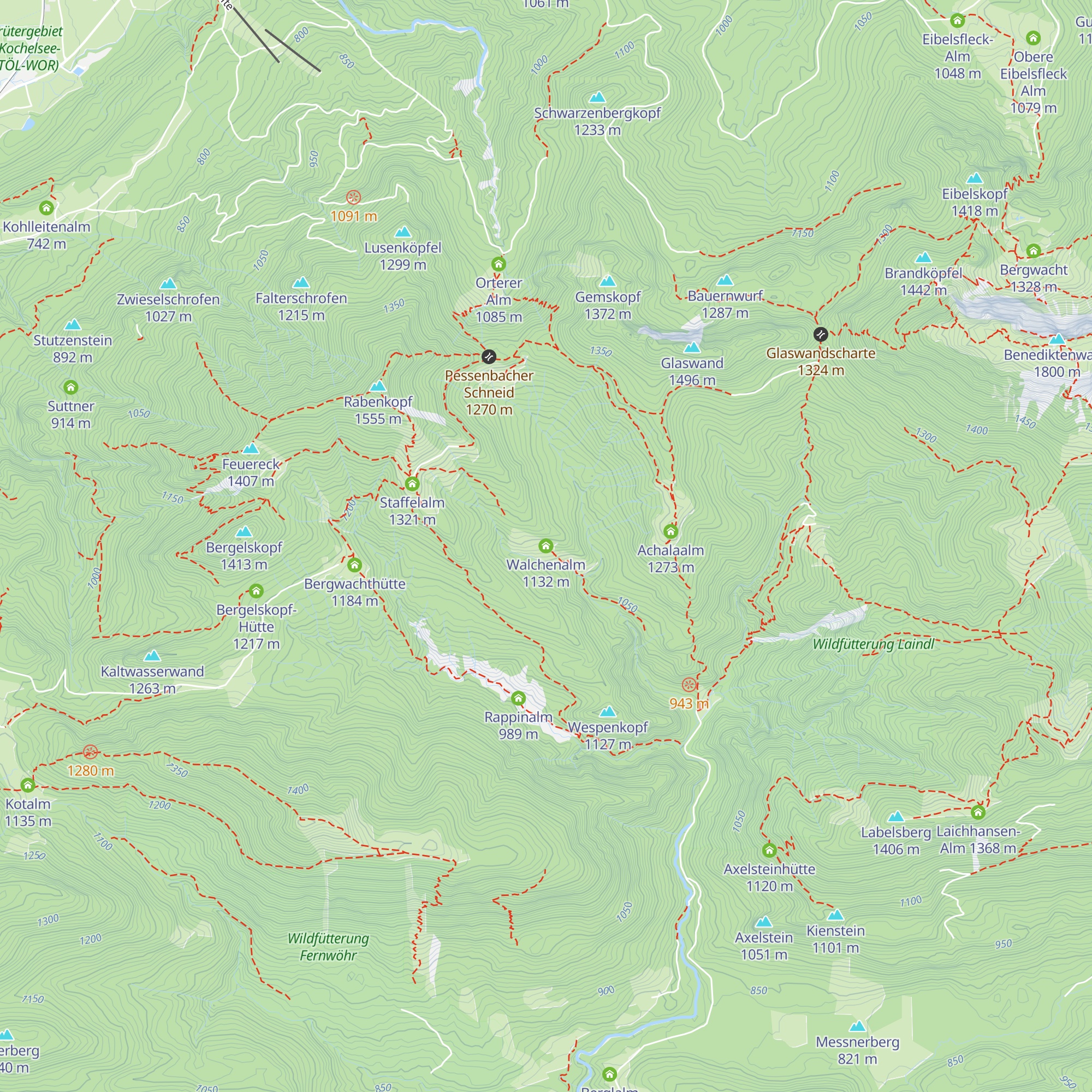 Walchenalm map