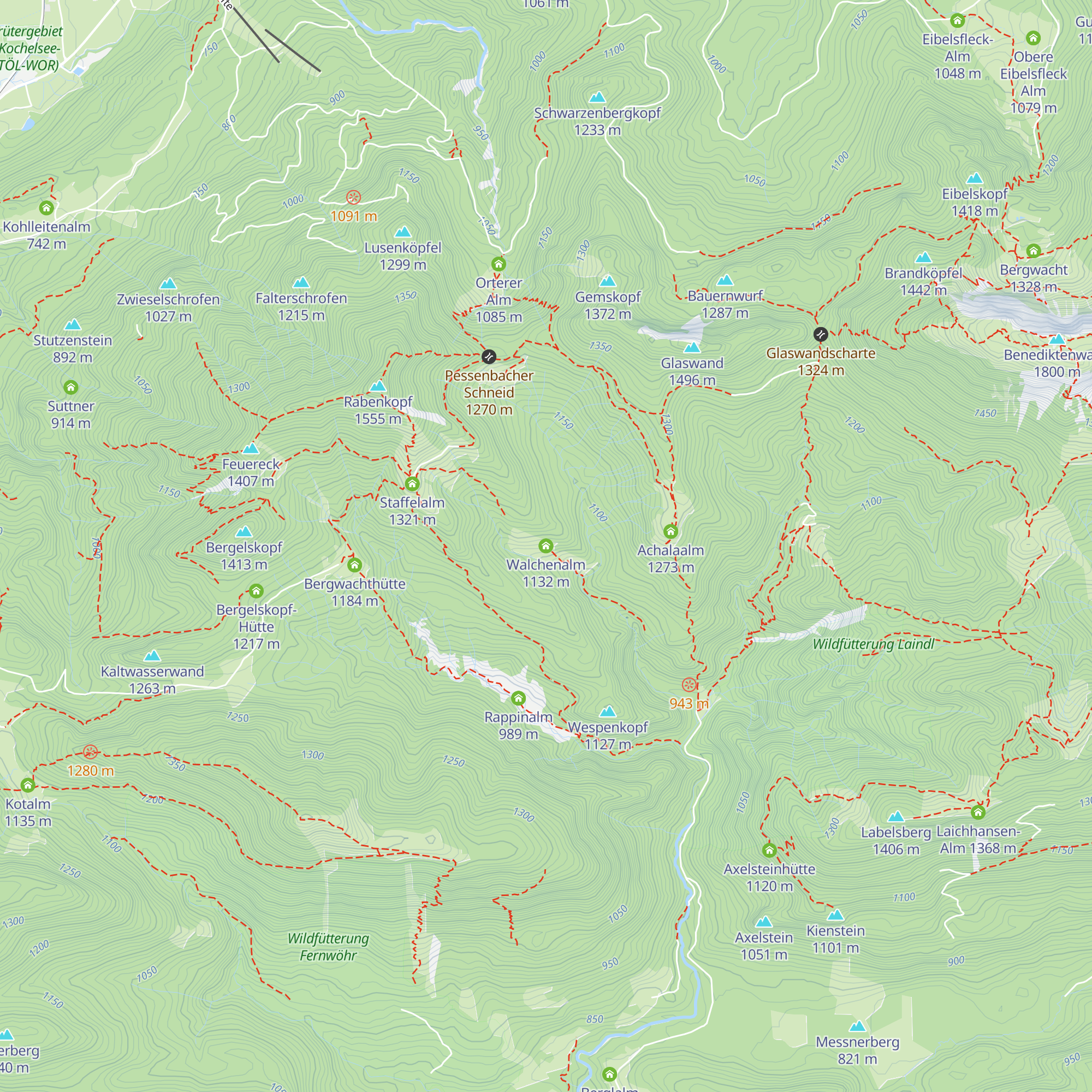 Walchenalm map