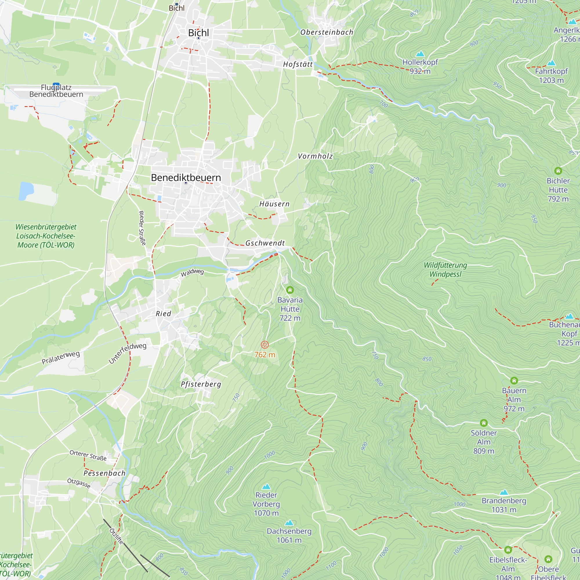 Bavaria Hütte map