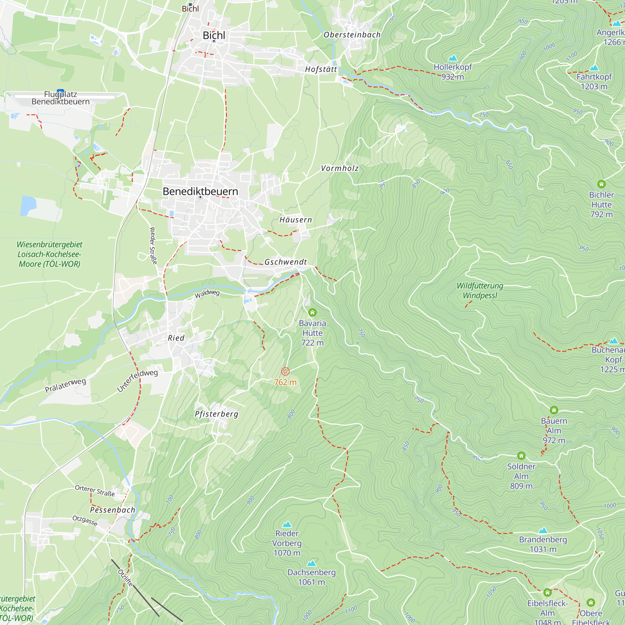 Bavaria Hütte map