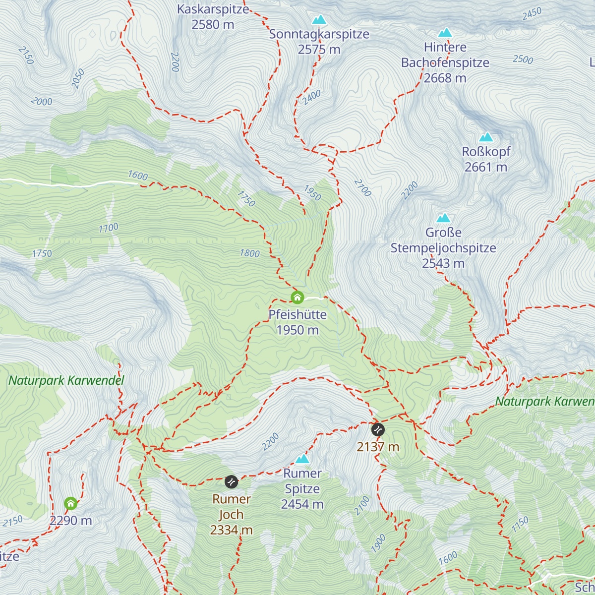Pfeishütte map