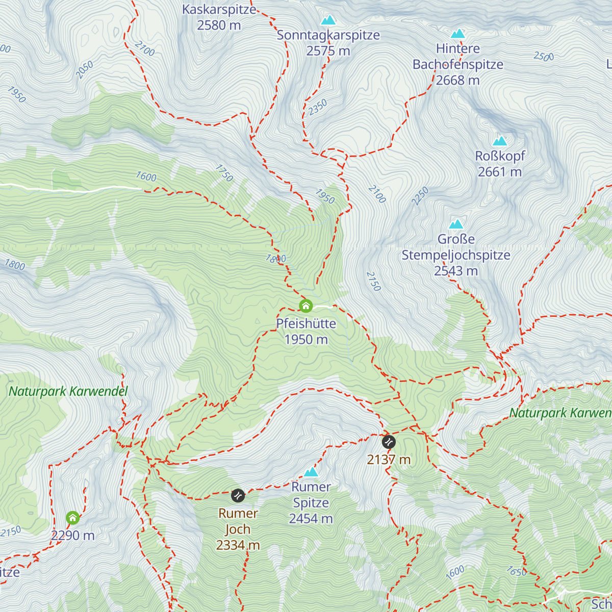 Pfeishütte map
