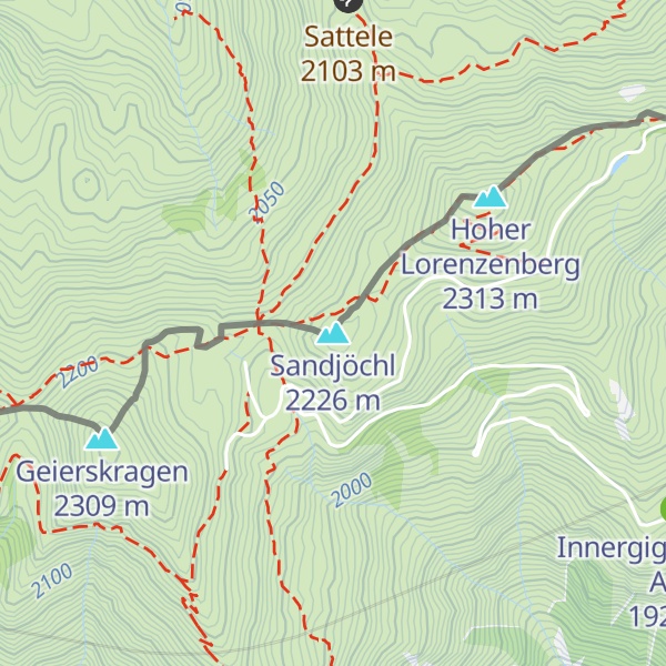 Map of Sandjöchl