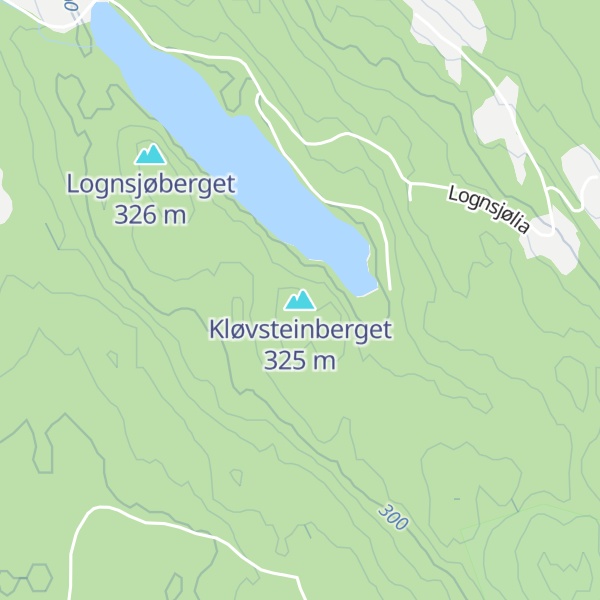 Map of Kløvsteinberget