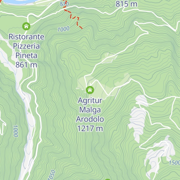 Map of Agritur Malga Arodolo
