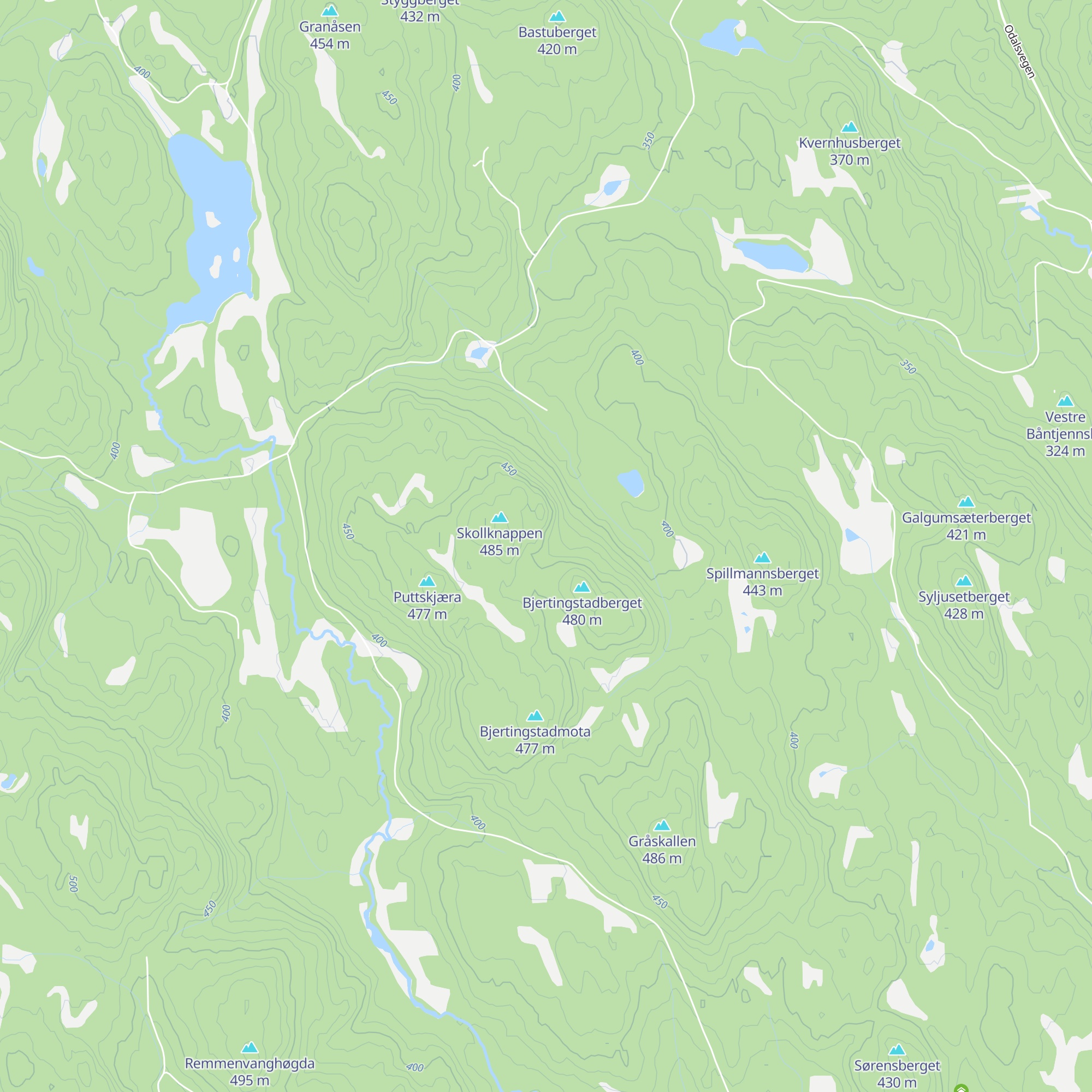 Puttseterkoia map