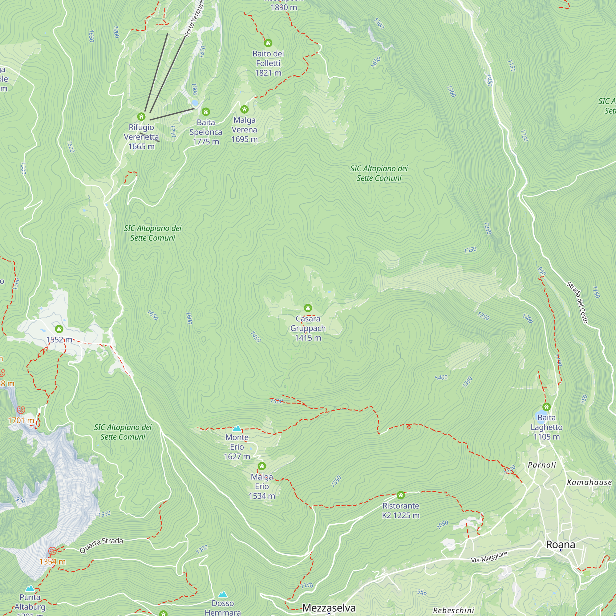 Casara Gruppach map