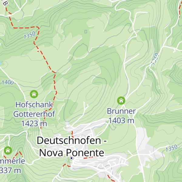 Map of Obkircher Berg - Monte Soprachiesa