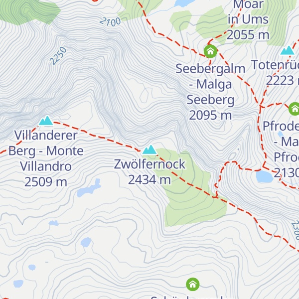 Map of Zwölfernock