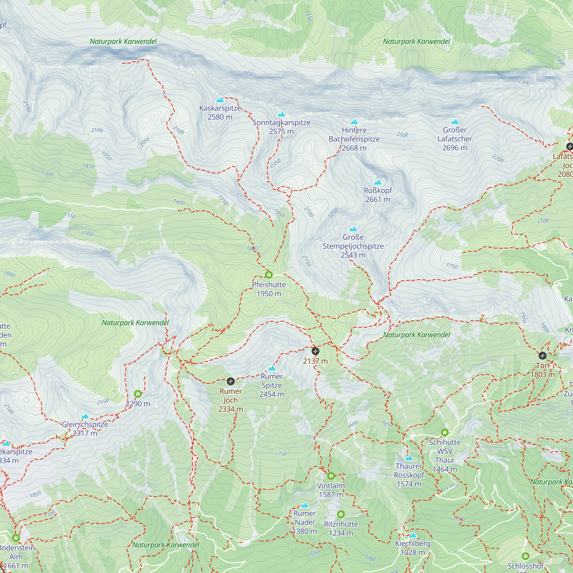 Pfeisalm map