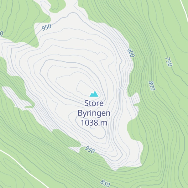 Map of Store Byringen