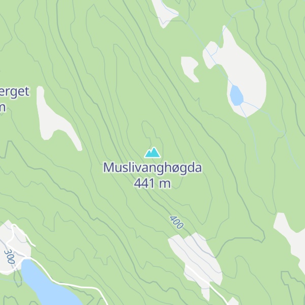 Map of Muslivanghøgda