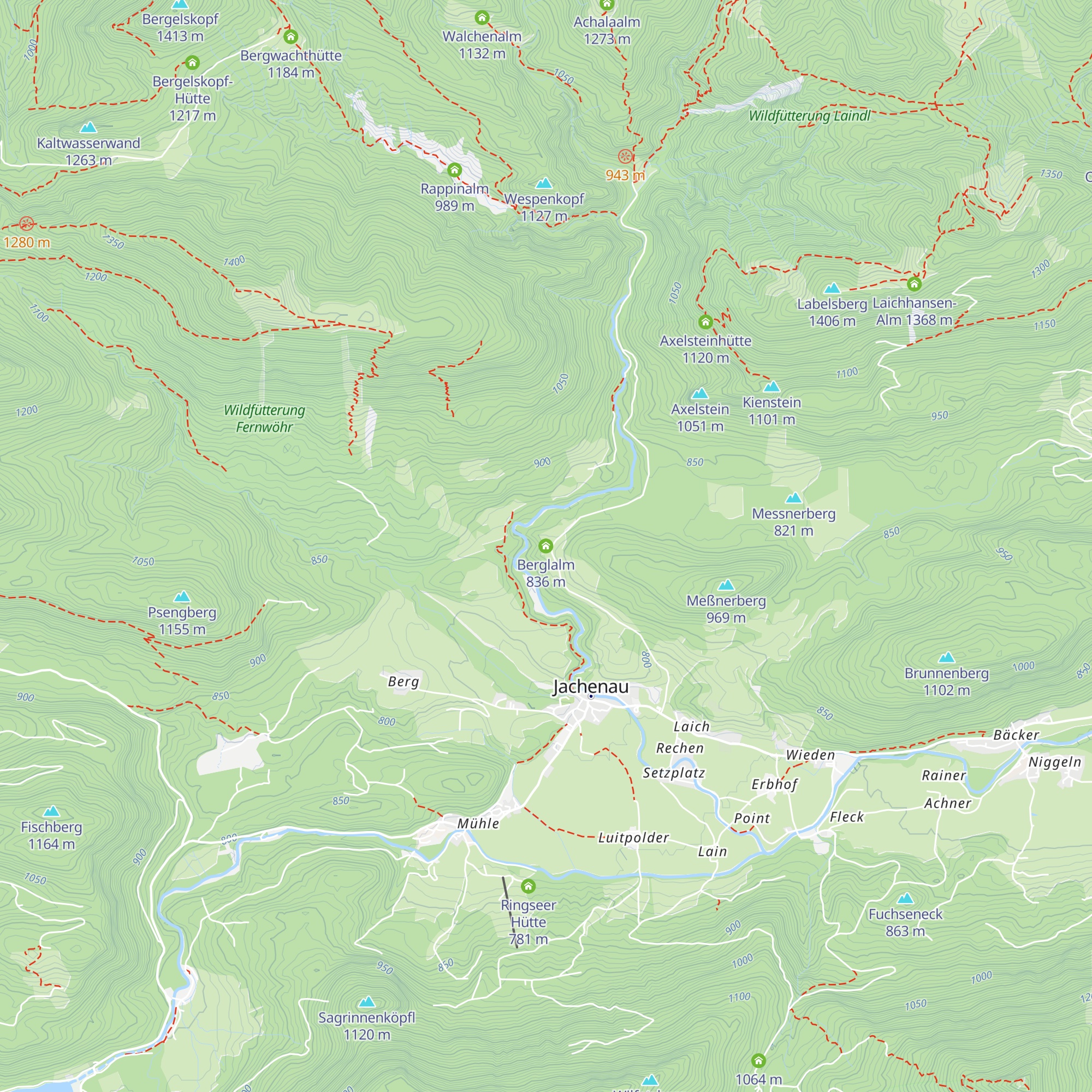 Berglalm map