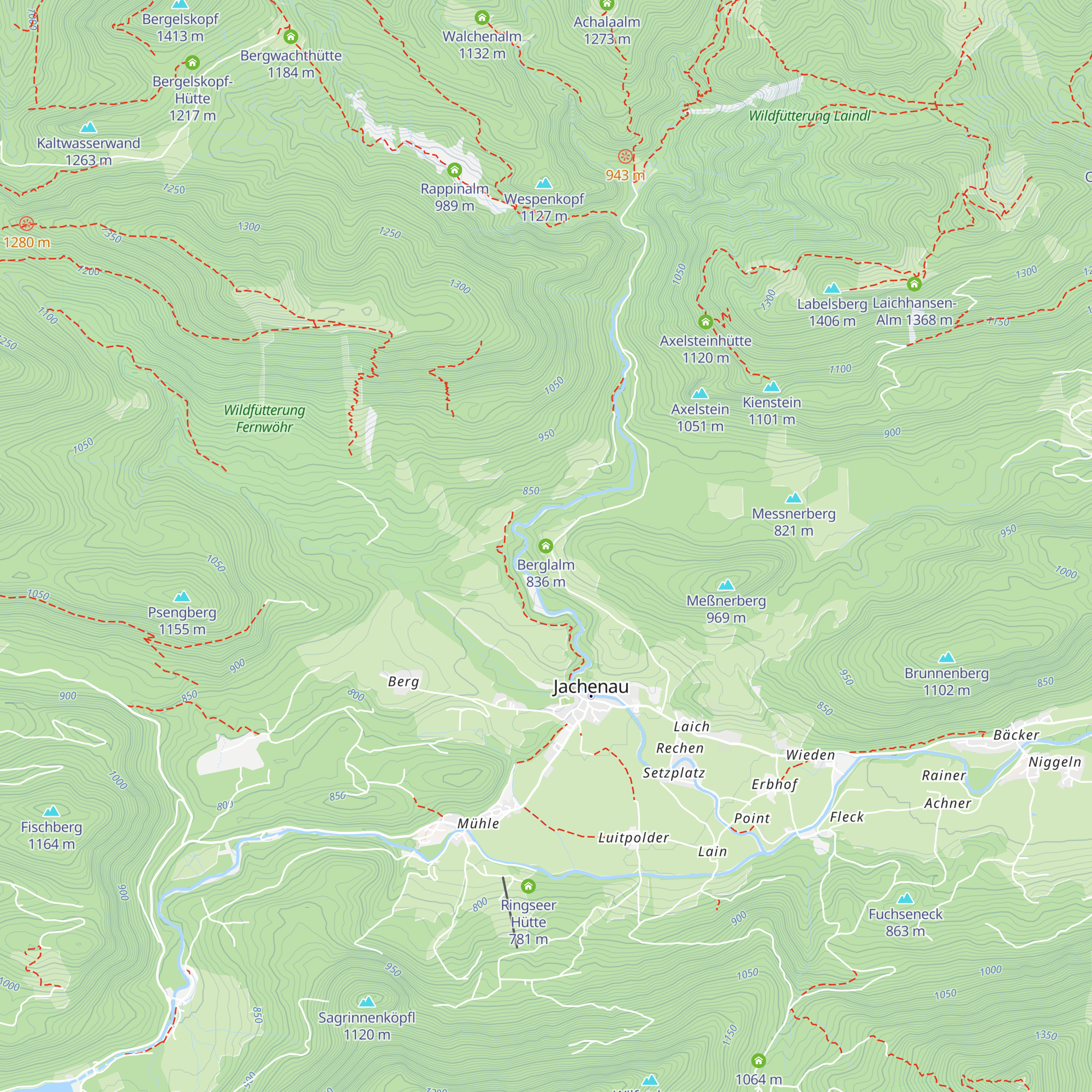 Berglalm map