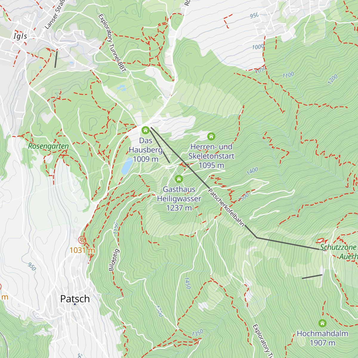 Gasthaus Heiligwasser map