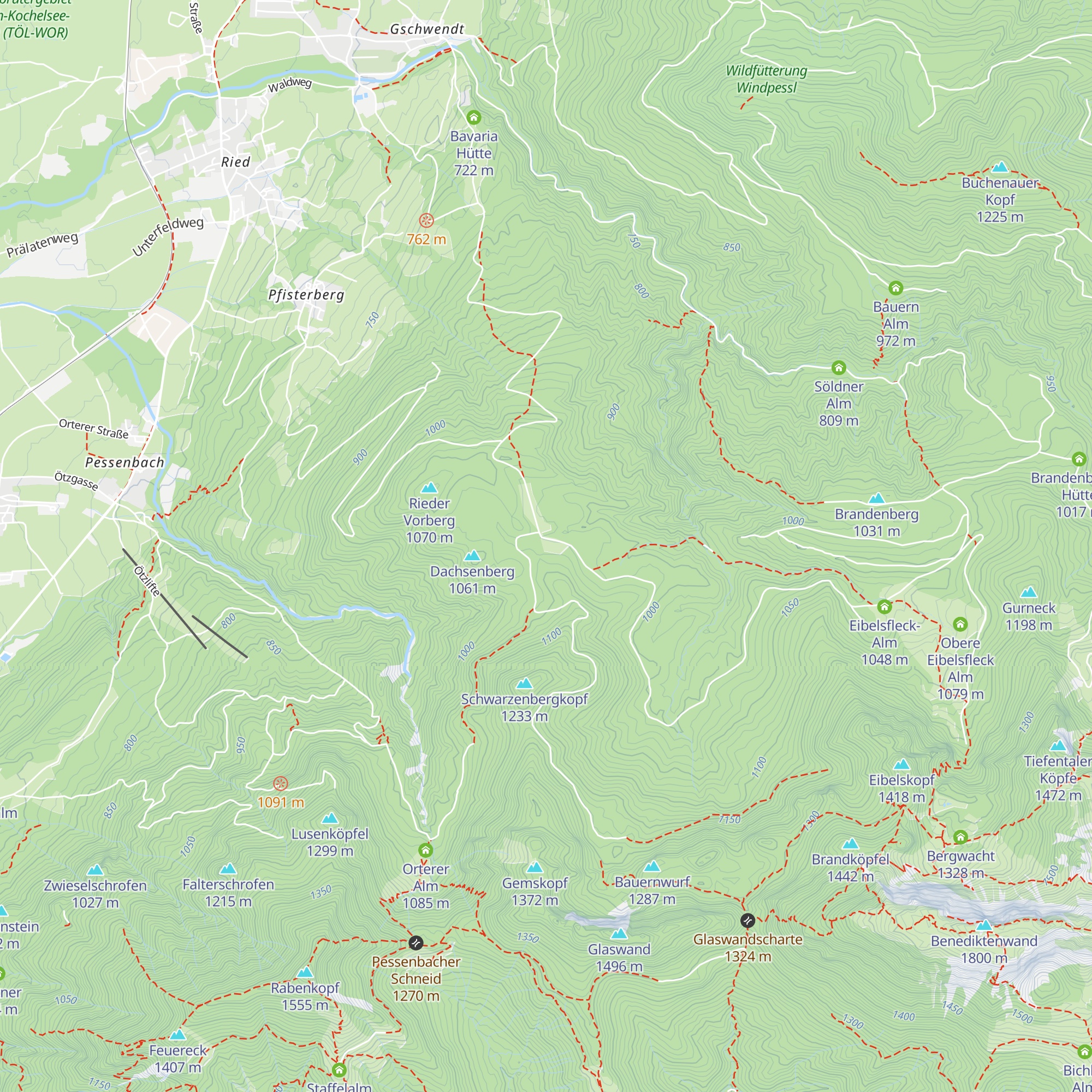 Kohlstattalm map
