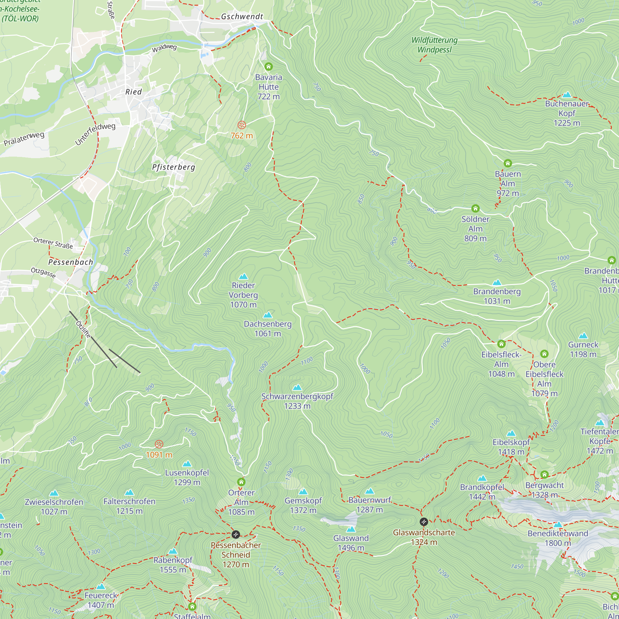 Kohlstattalm map