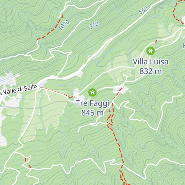 Map of Tre Faggi