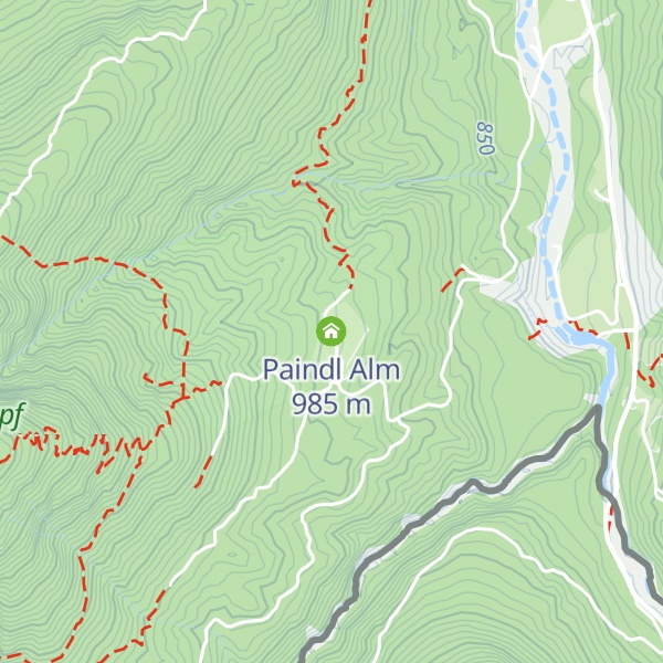 Map of Paindl Alm