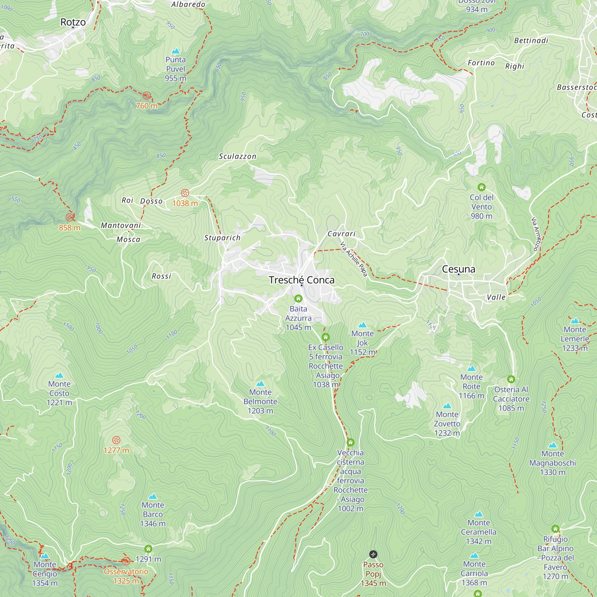 Baita Azzurra map