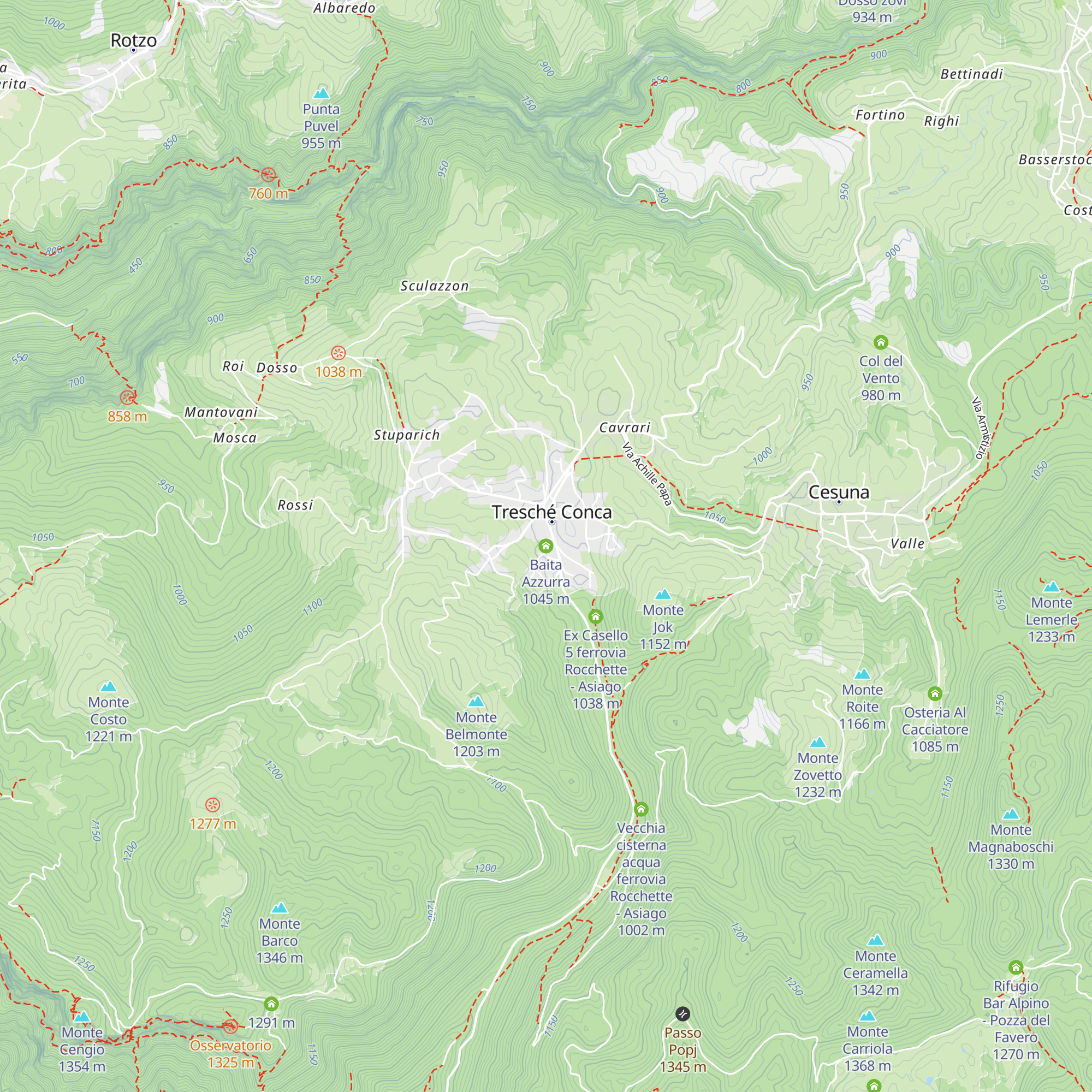 Baita Azzurra map