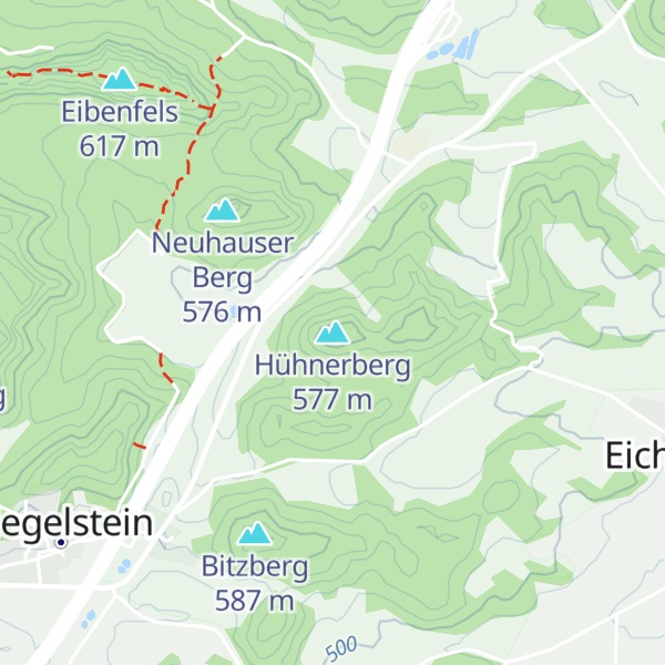 Map of Hühnerberg