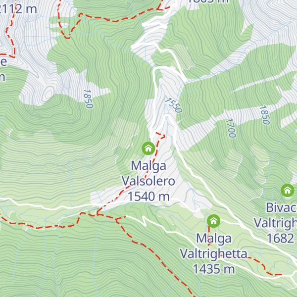 Map of Malga Valsolero