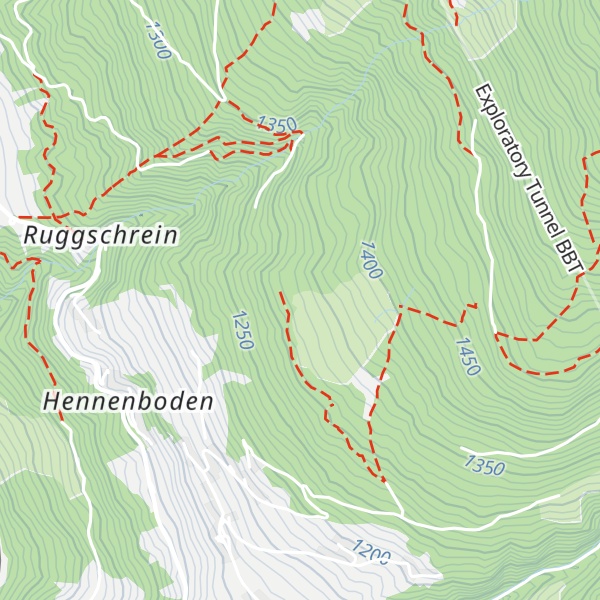 Map of Pladaurehütte