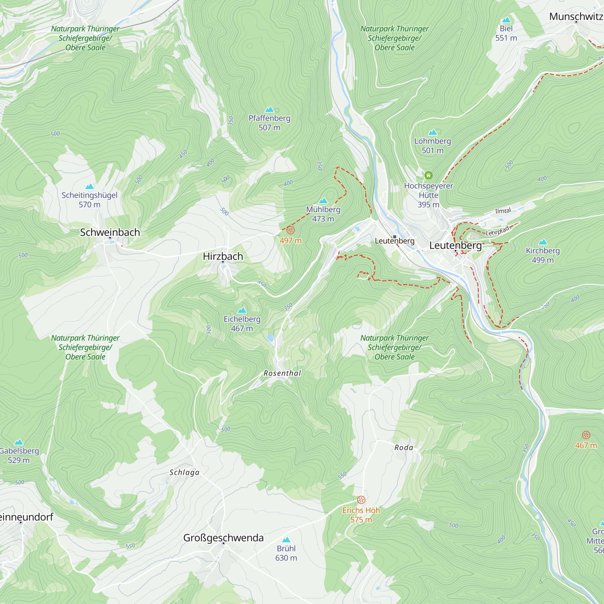 Oberhütte map