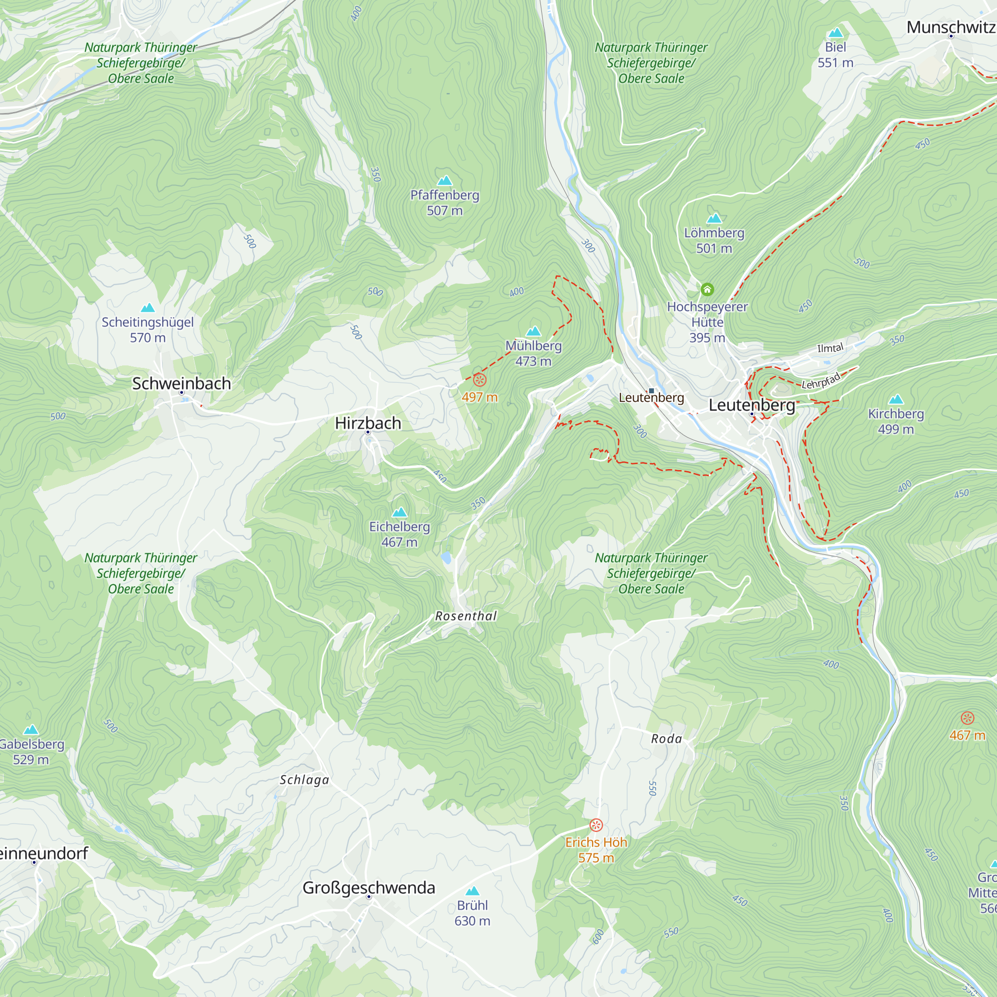 Oberhütte map