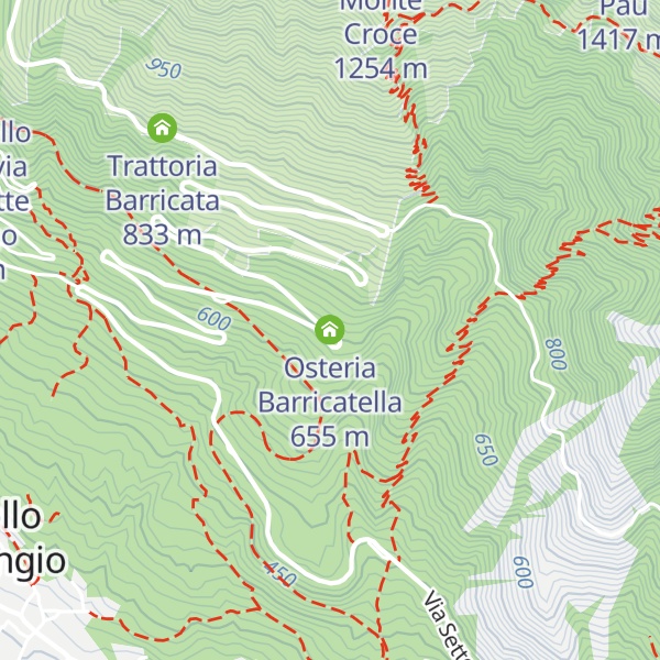 Map of Osteria Barricatella