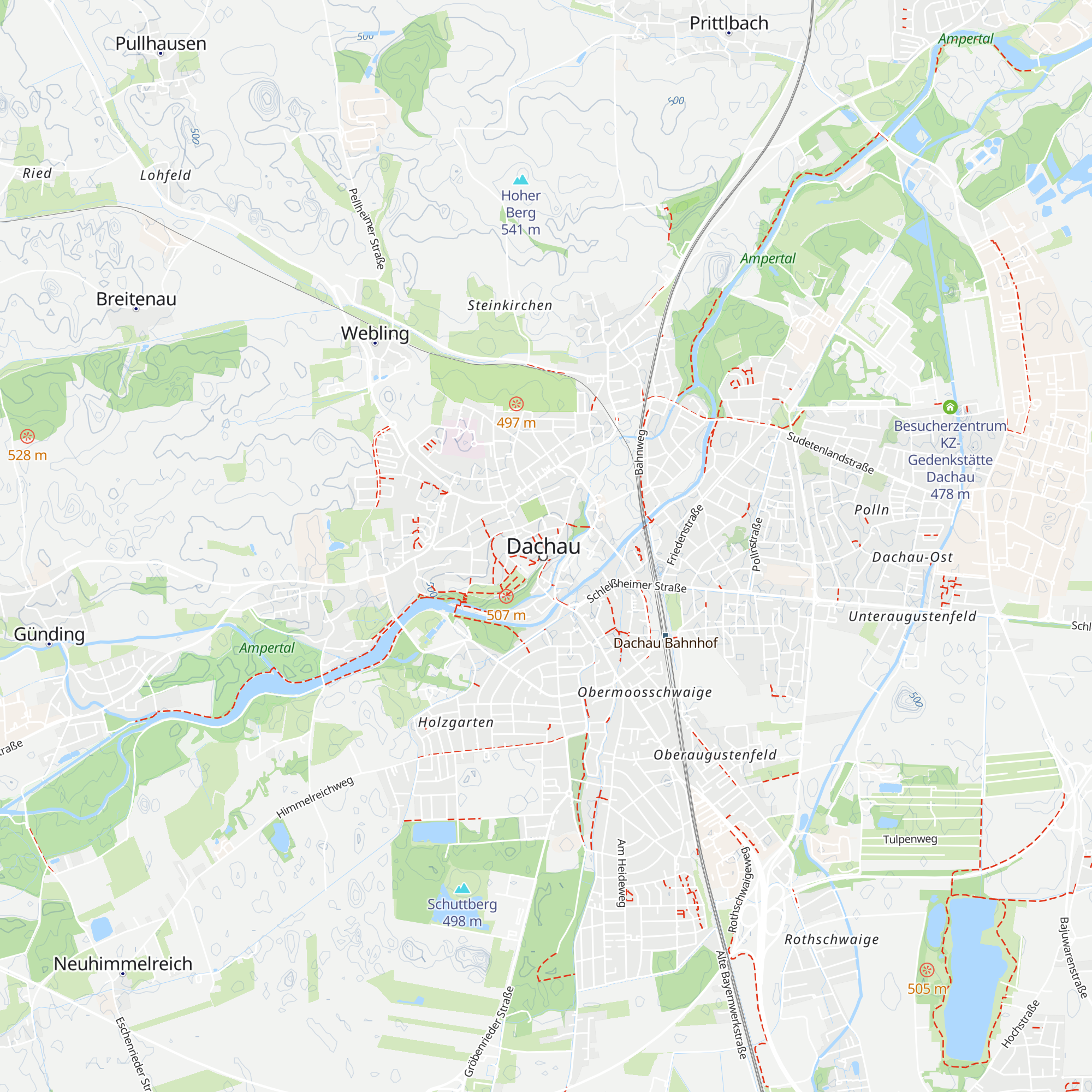 Tourist Information der Stadt Dachau map