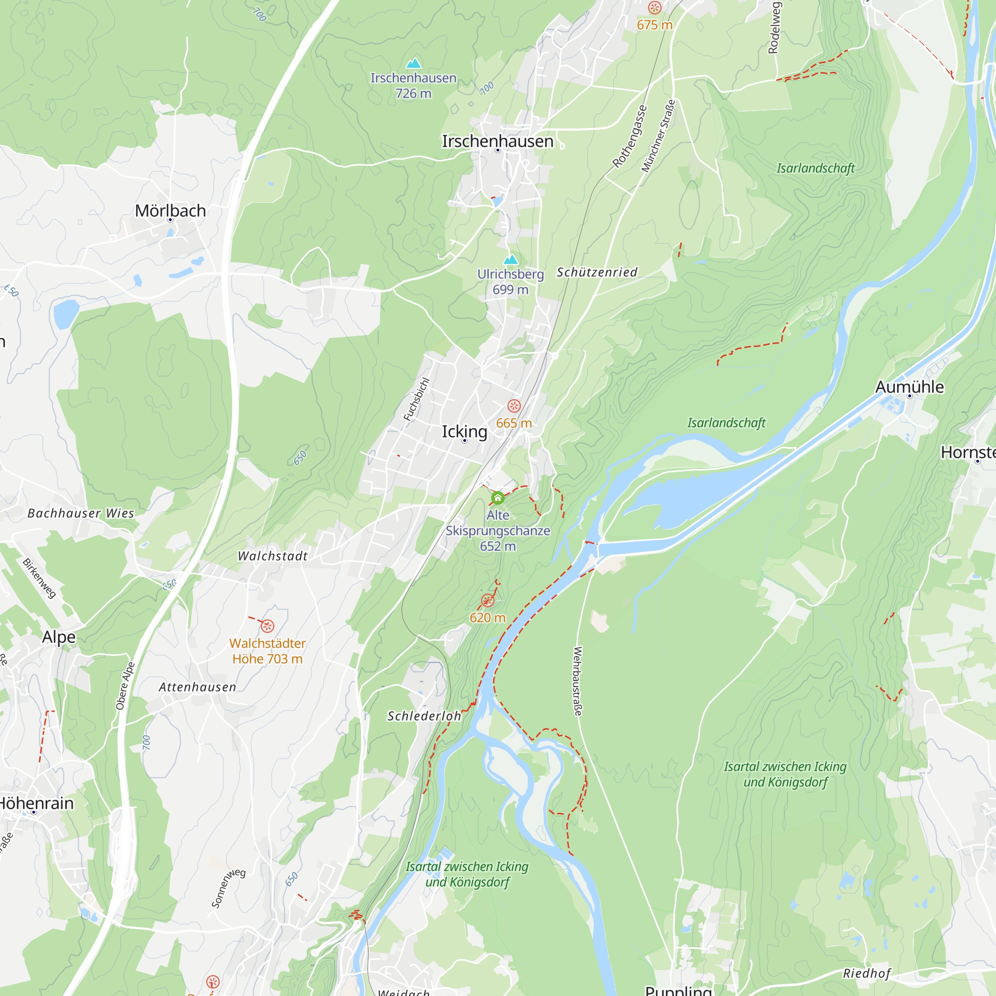 Alte Skisprungschanze map