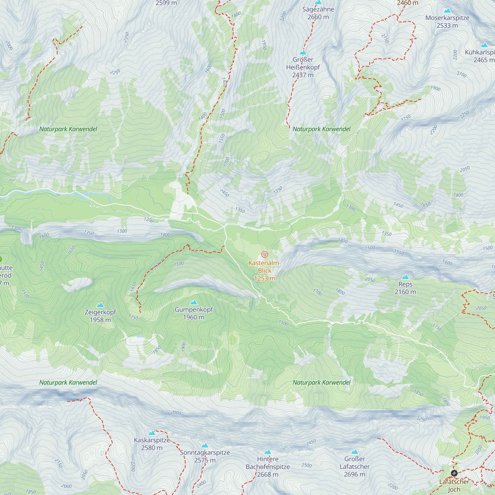 Kastenalm map