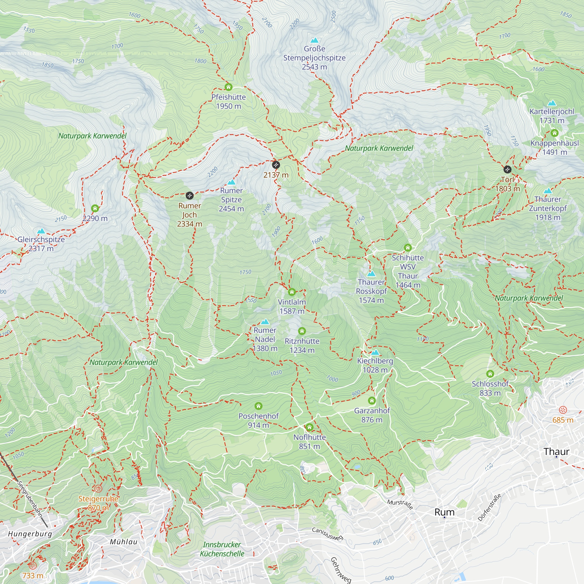 Vintlalm map