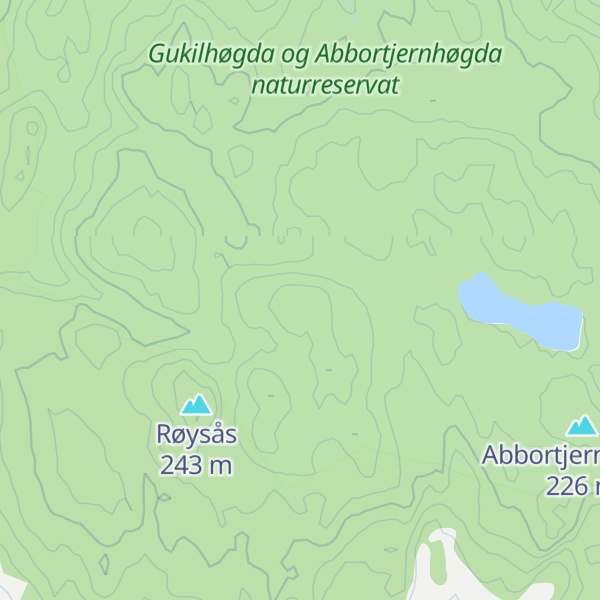 Map of Torgjerberget