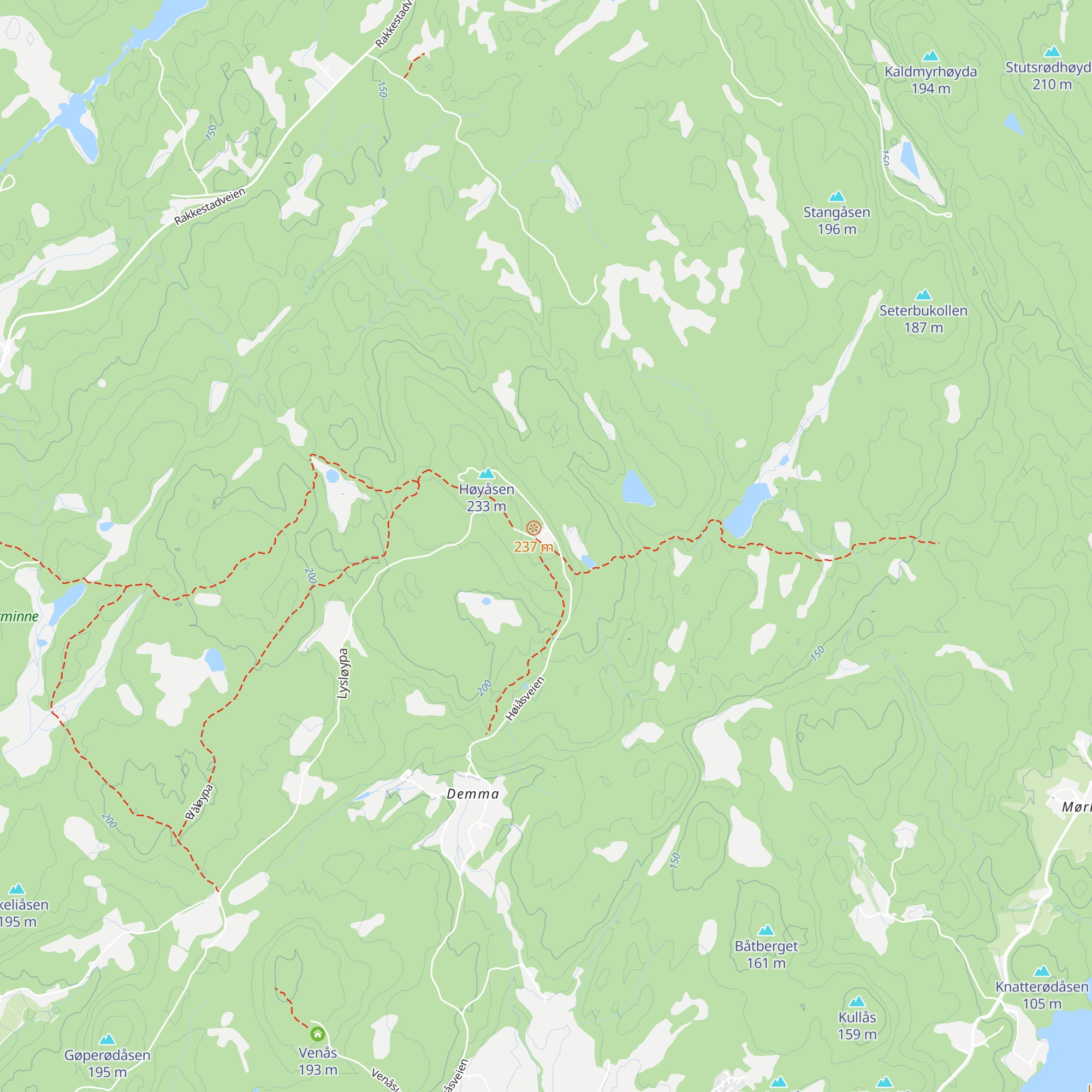 Skihytte map