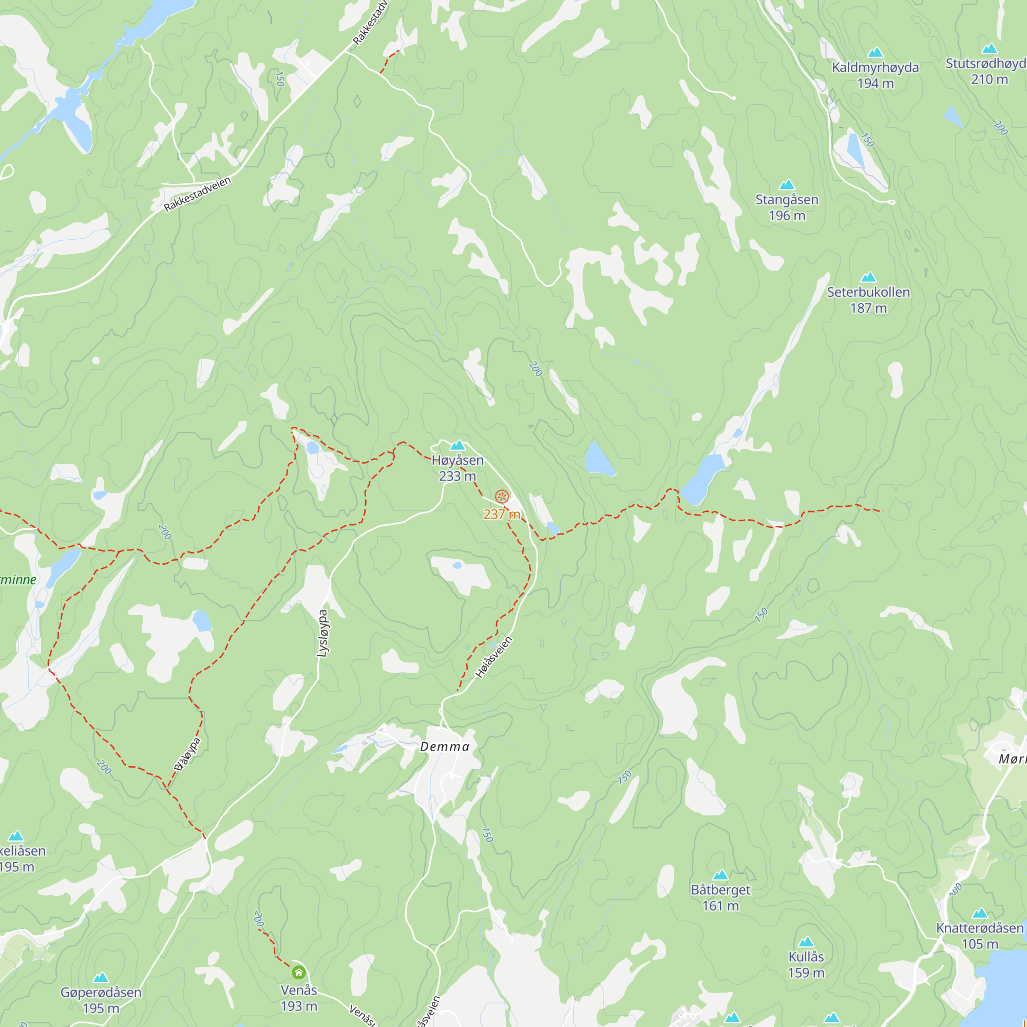 Skihytte map