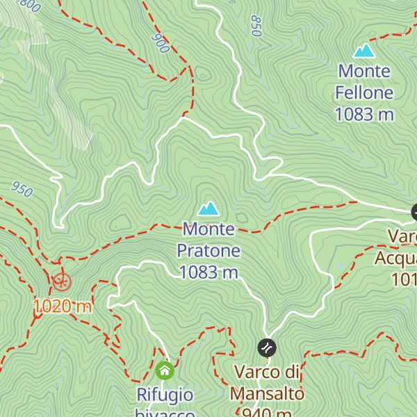 Map of Monte Pratone