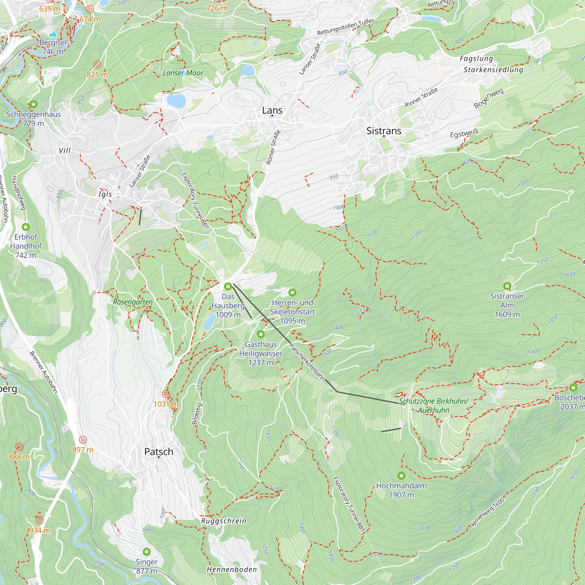 Herren- und Skeletonstart map