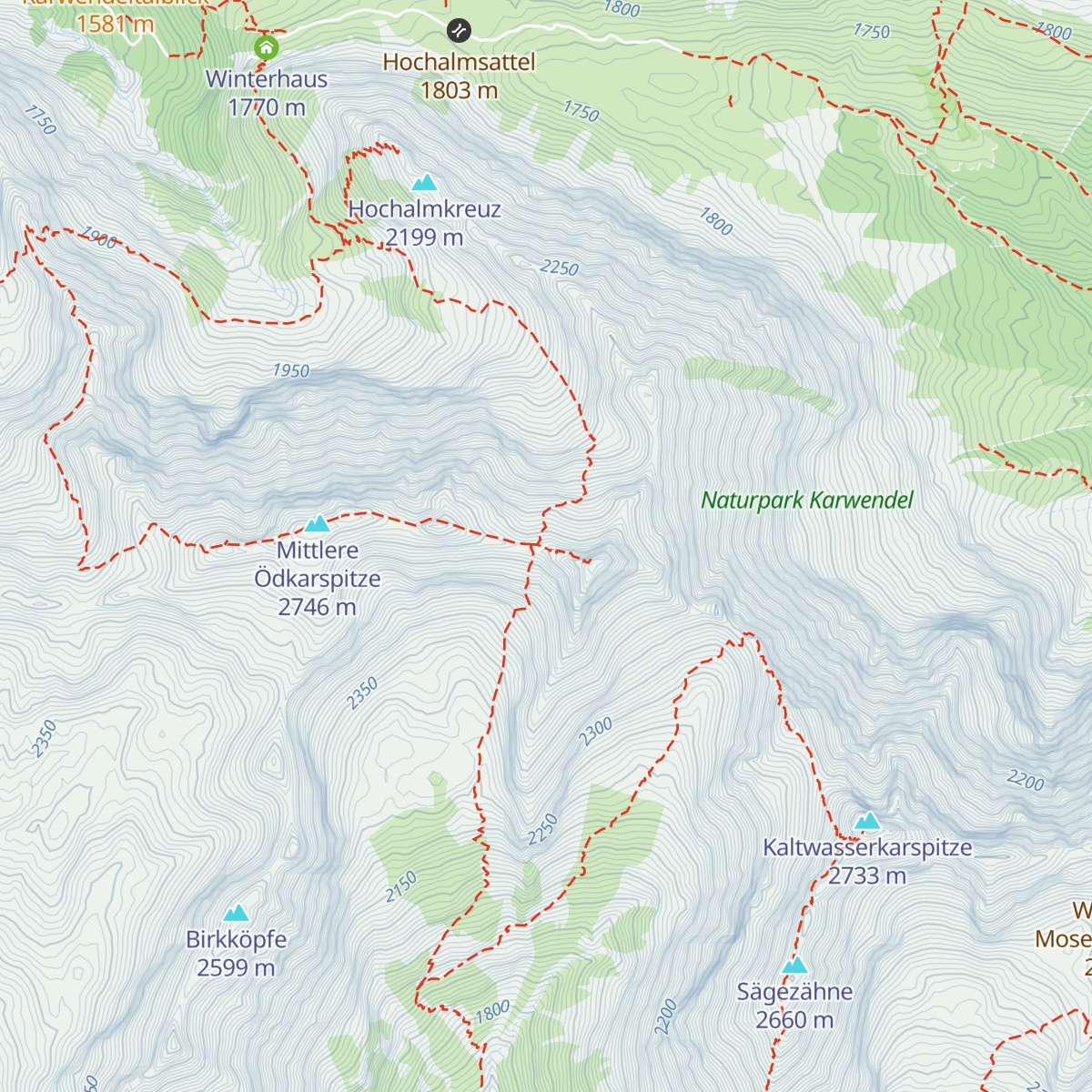 Birkkarhüttl map