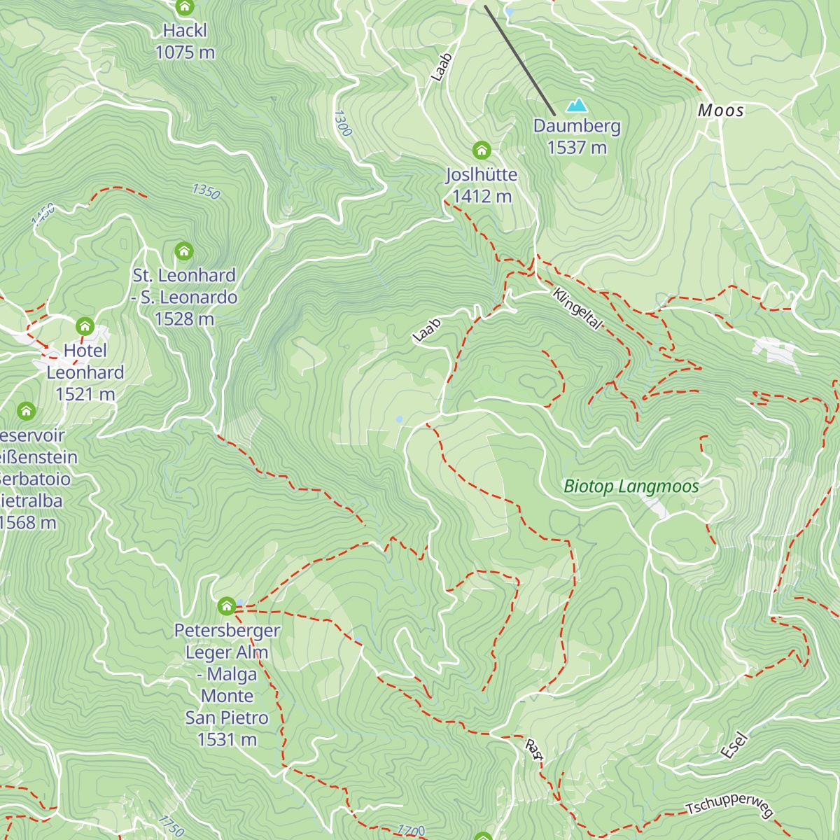 Laab Alm - Malga Laab map