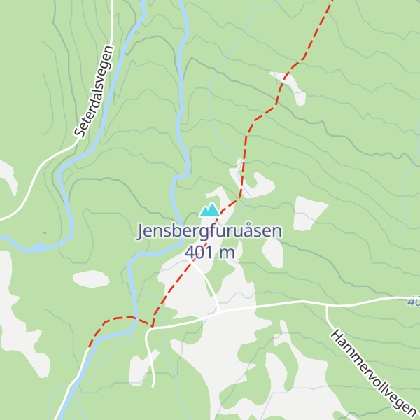 Map of Jensbergfuruåsen