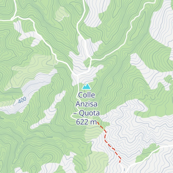 Map of Colle Anzisa – Quota