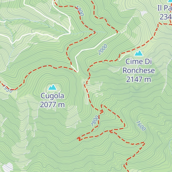 Map of Malga Cùgola alta