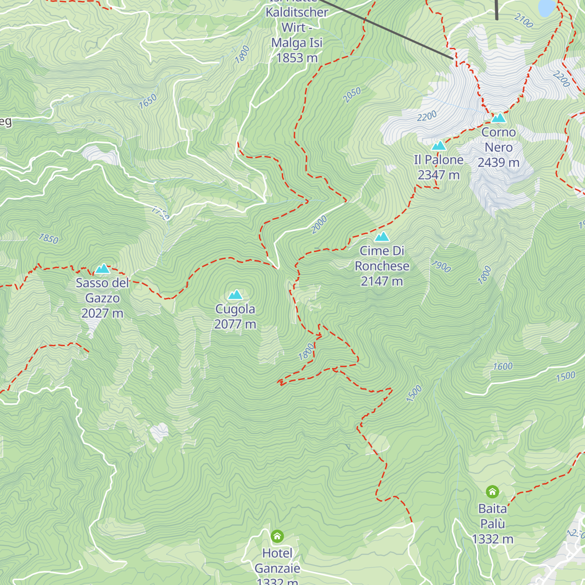 Malga Cùgola alta map