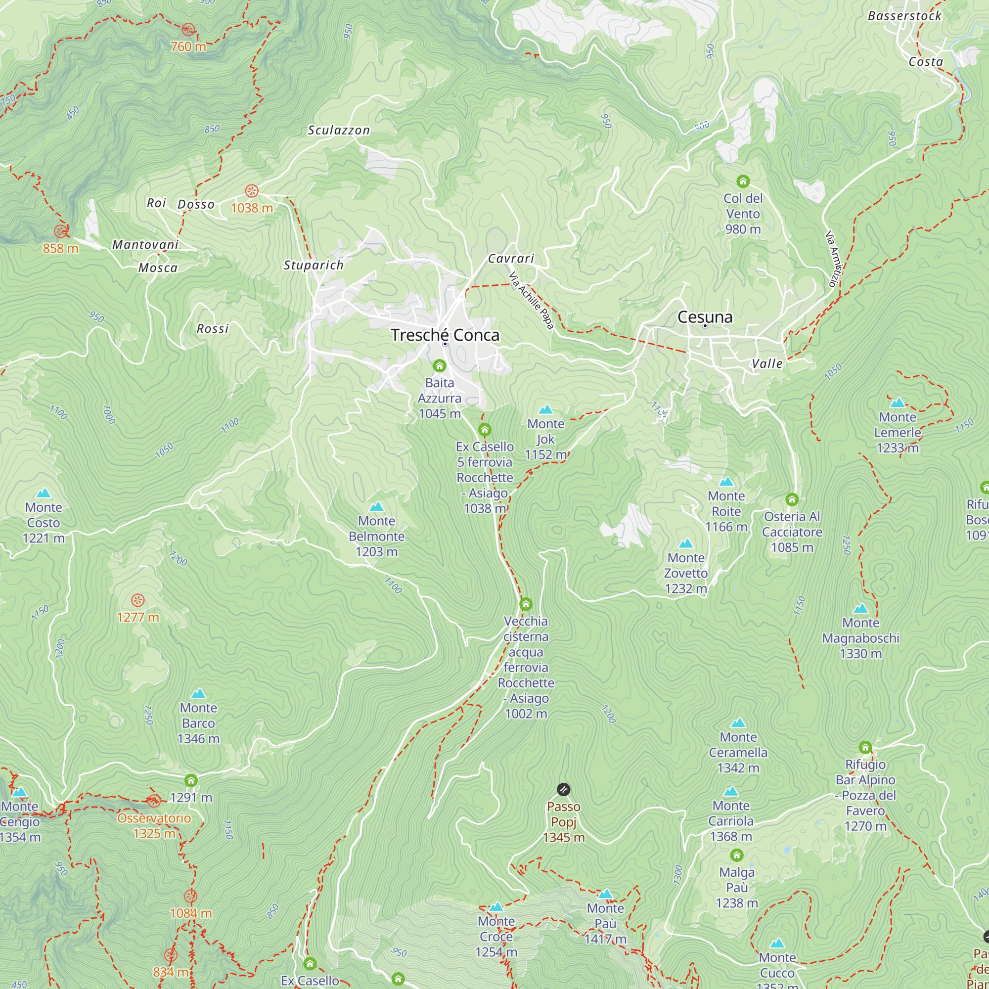Casetta Rossa map