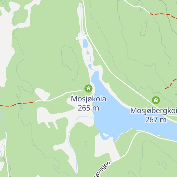 Map of Mosjøkoia