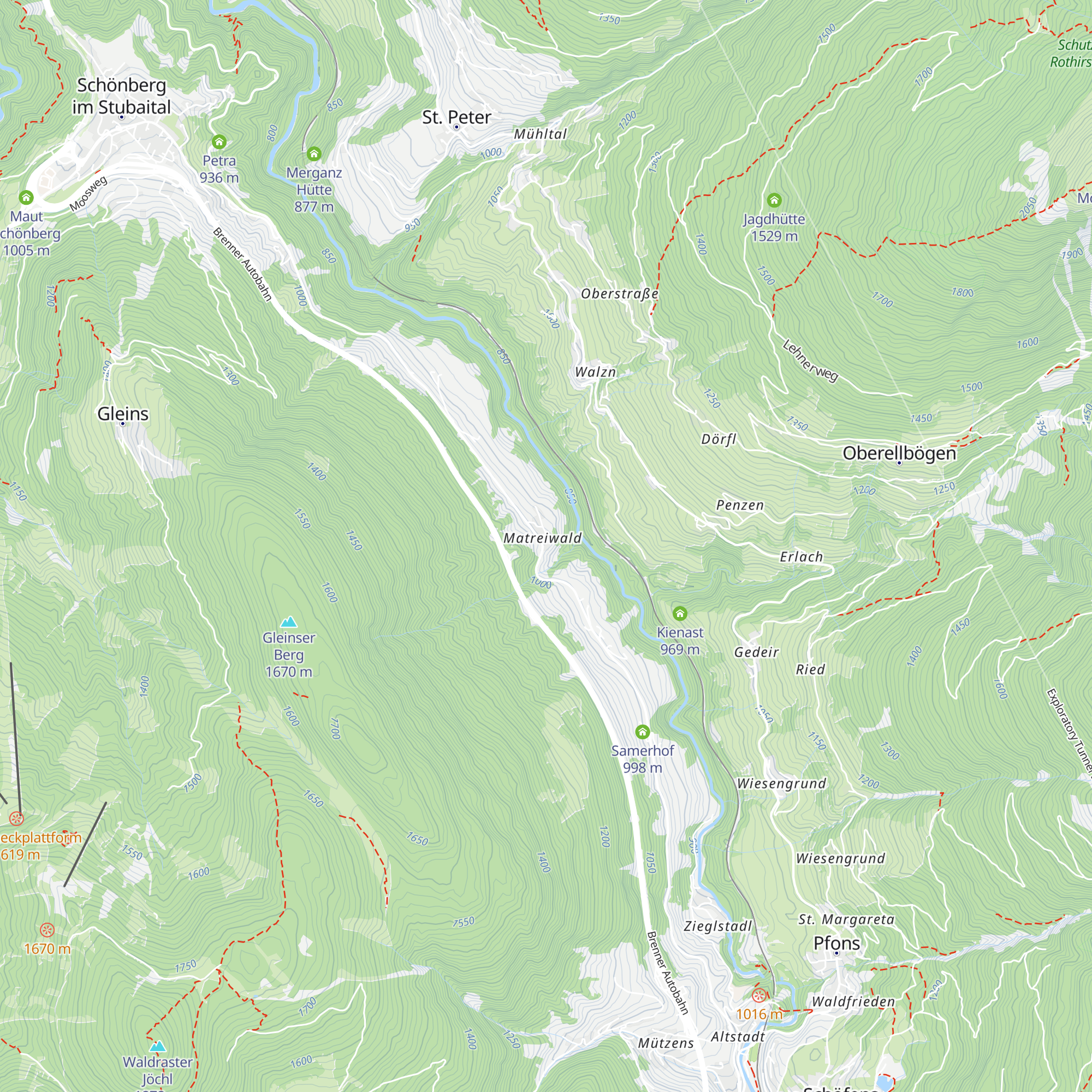 Gasthof Gschleirs map