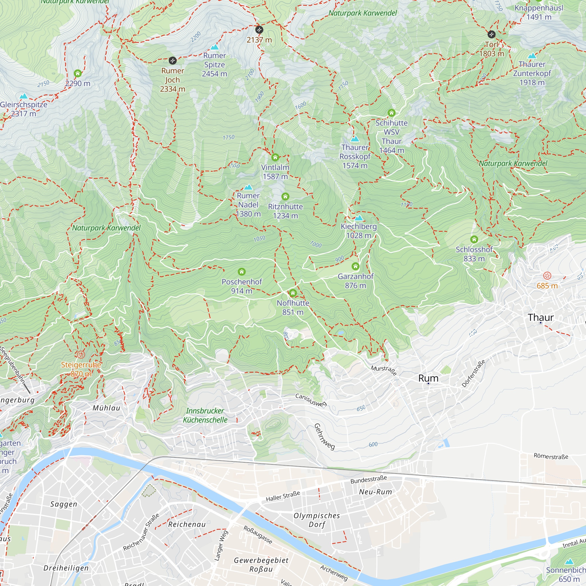 Noflhütte map